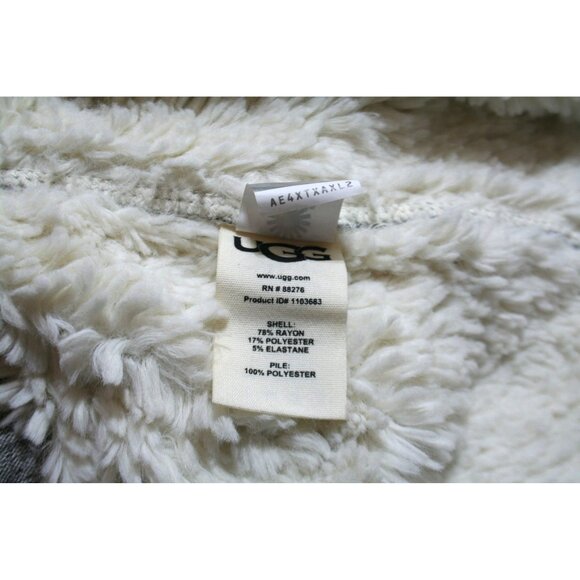 Ugg Portola Reversible Hooded Robe Womens XL Sherpa Lined Warm Cozy NWT *No Belt - Picture 5 of 8